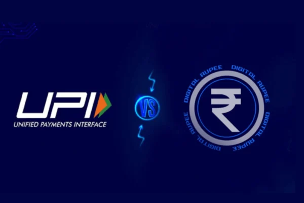 Different between digital rupee and UPI