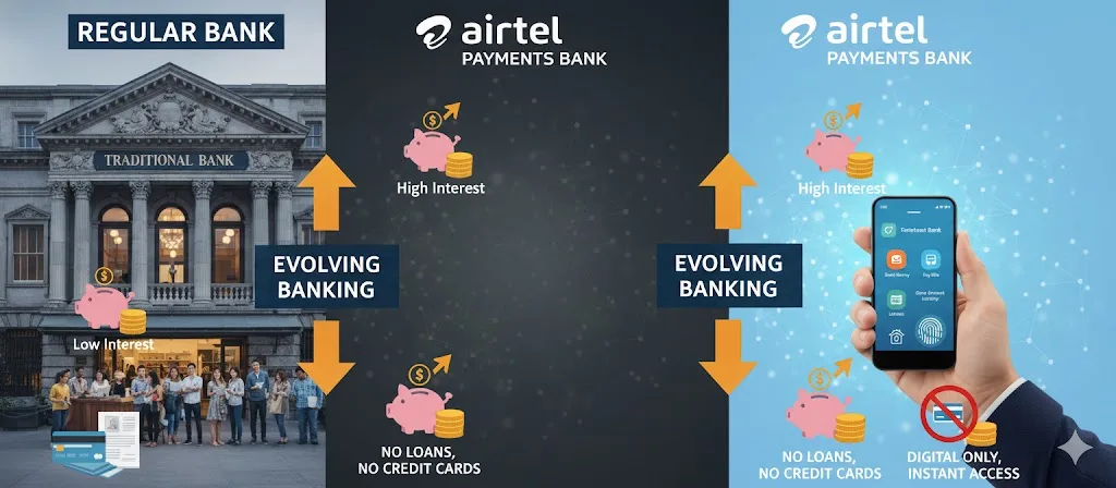 Payments Banks vs. Regular Banks