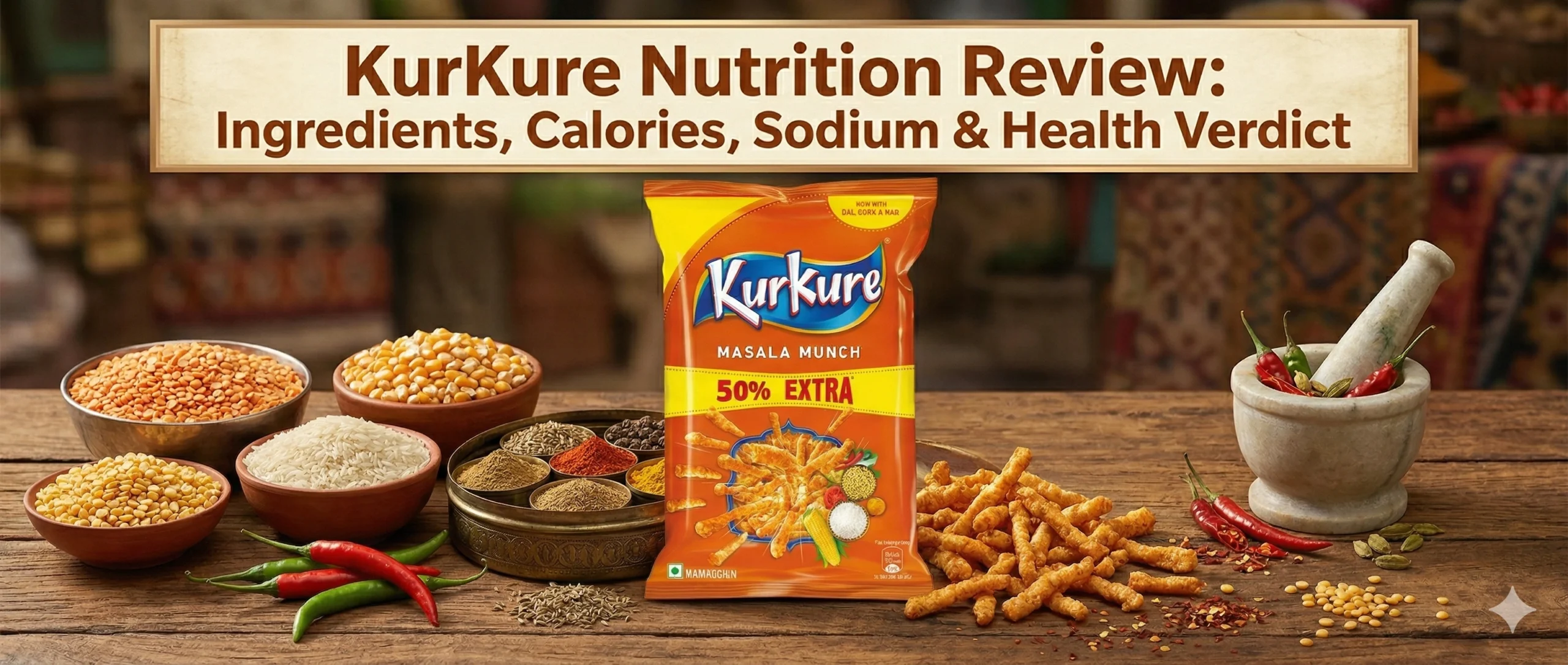 KurKure Nutrition Review Ingredients, Calories, Sodium & Health Verdict