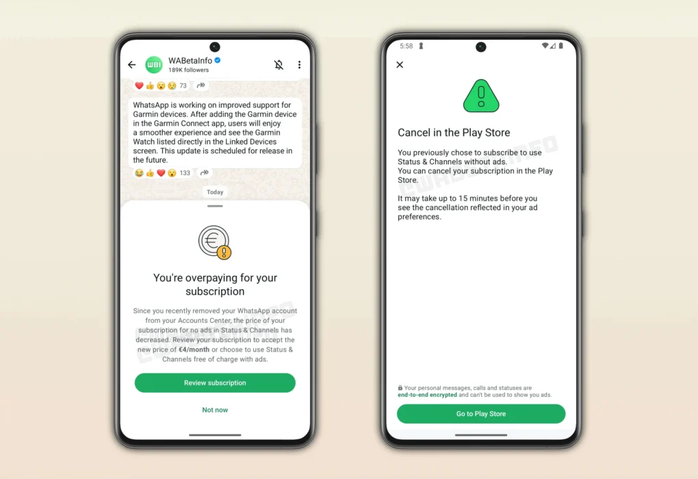 Whatsapp Subscription