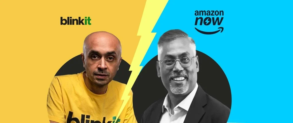 Amazon now vs Blinkit