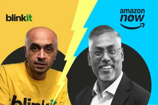 Amazon now vs Blinkit