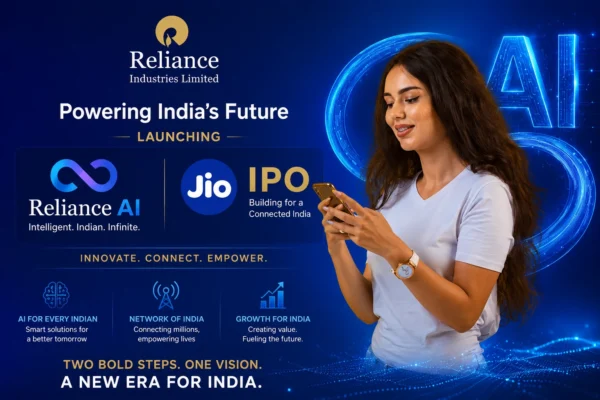 Reliance AI Mukesh Ambani Unveils Jio IPO Sovereign AI and AI Voice Assistant